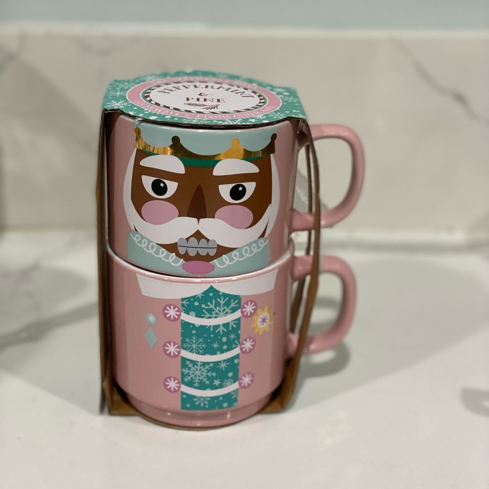 NUTCRACKER MUG SET 🎄🎄 (2 mugs) Peppermint and Pine